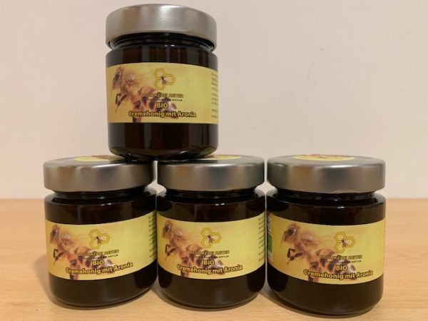 BIO Cremehonig mit Aroniabeeren